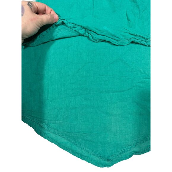 Made in Greece sleeveless handkerchief style lightweight sleeveless top size S - Picture 3 of 4